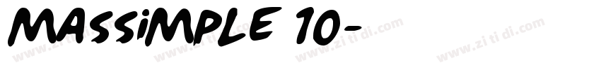 MasSimple 10字体转换